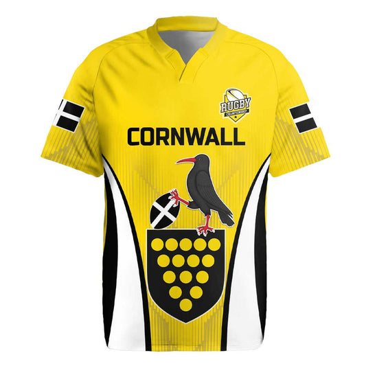 Custom Cornwall Rugby Cornish Chough Go Champion Rugby Jersey