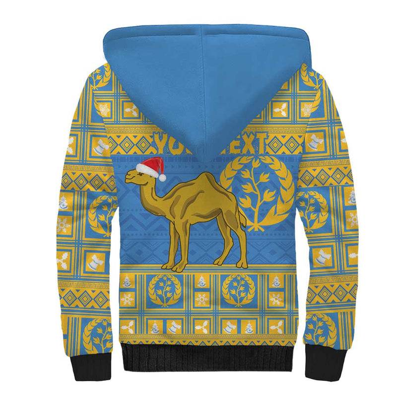 Eritrea Christmas Ruhus Beal Lidet - National Emblem Sherpa Hoodie