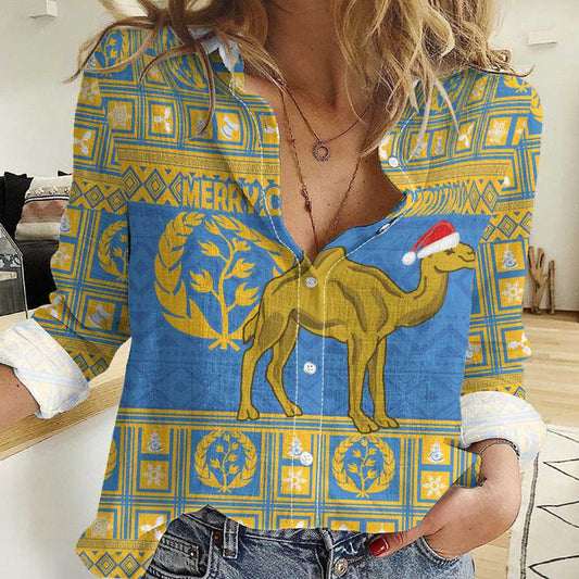 Eritrea Christmas Ruhus Beal Lidet - National Emblem Women Casual Shirt