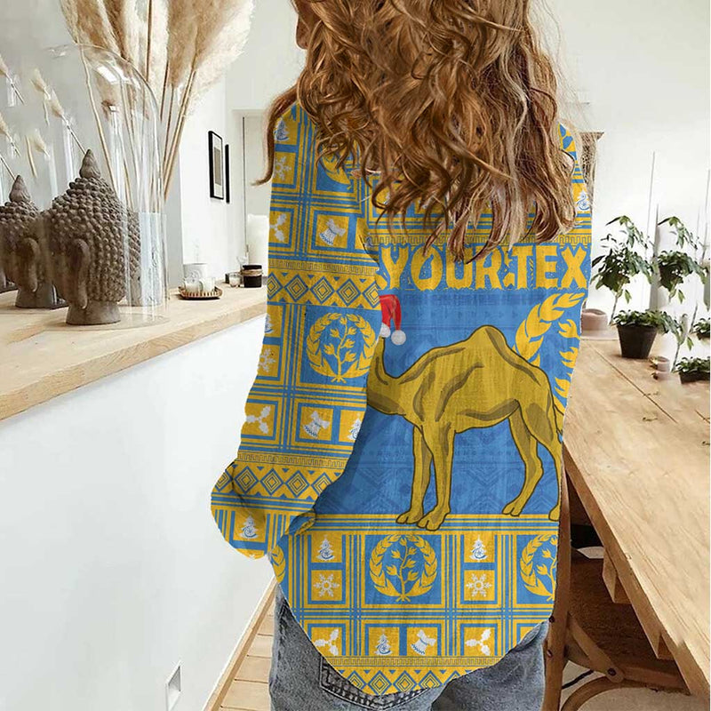 Eritrea Christmas Ruhus Beal Lidet - National Emblem Women Casual Shirt