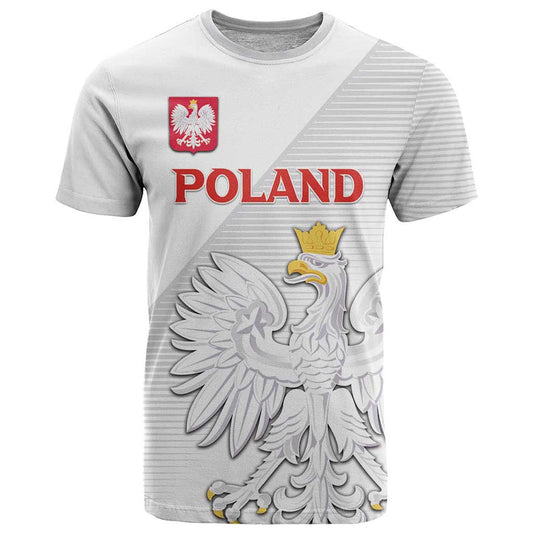 Custom Poland Football Bialo-Czerwoni Go Champion T Shirt