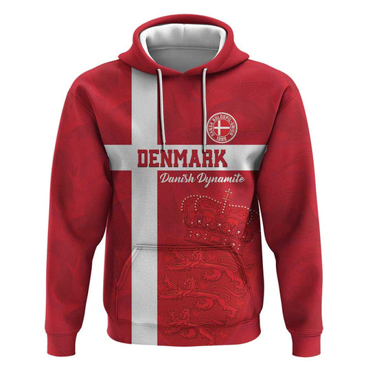 Custom Denmark Football Danish Dynamite Go Champion Hoodie