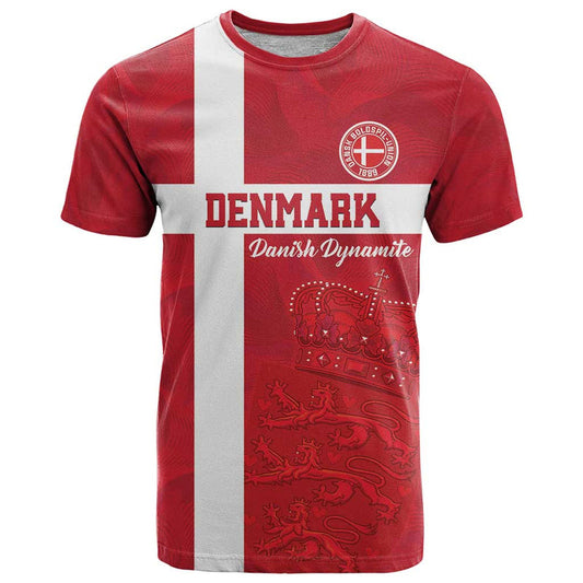 Custom Denmark Football Danish Dynamite Go Champion T Shirt