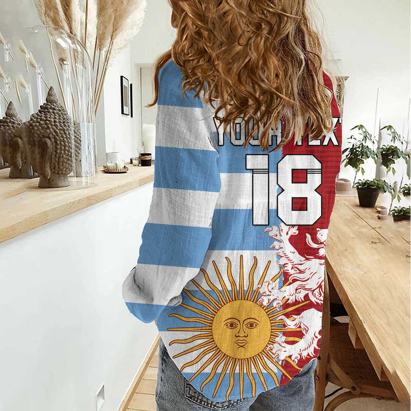 Custom British Lions Argentina Unique Style Women Casual Shirt