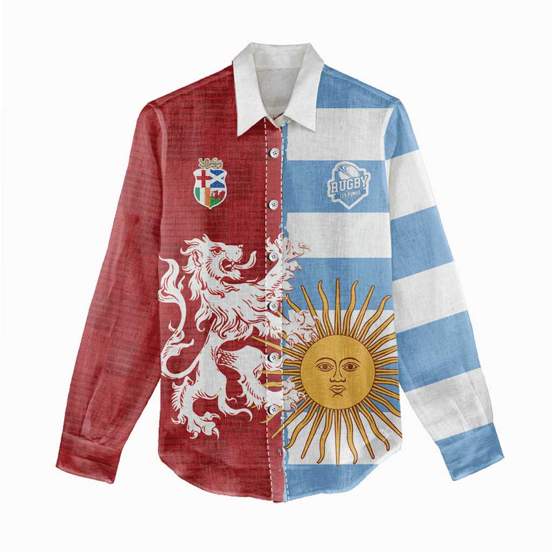 Custom British Lions Argentina Unique Style Women Casual Shirt