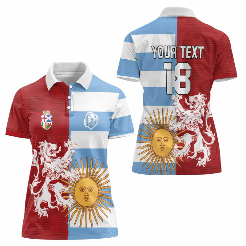 Custom British Lions Argentina Unique Style Women Polo Shirt