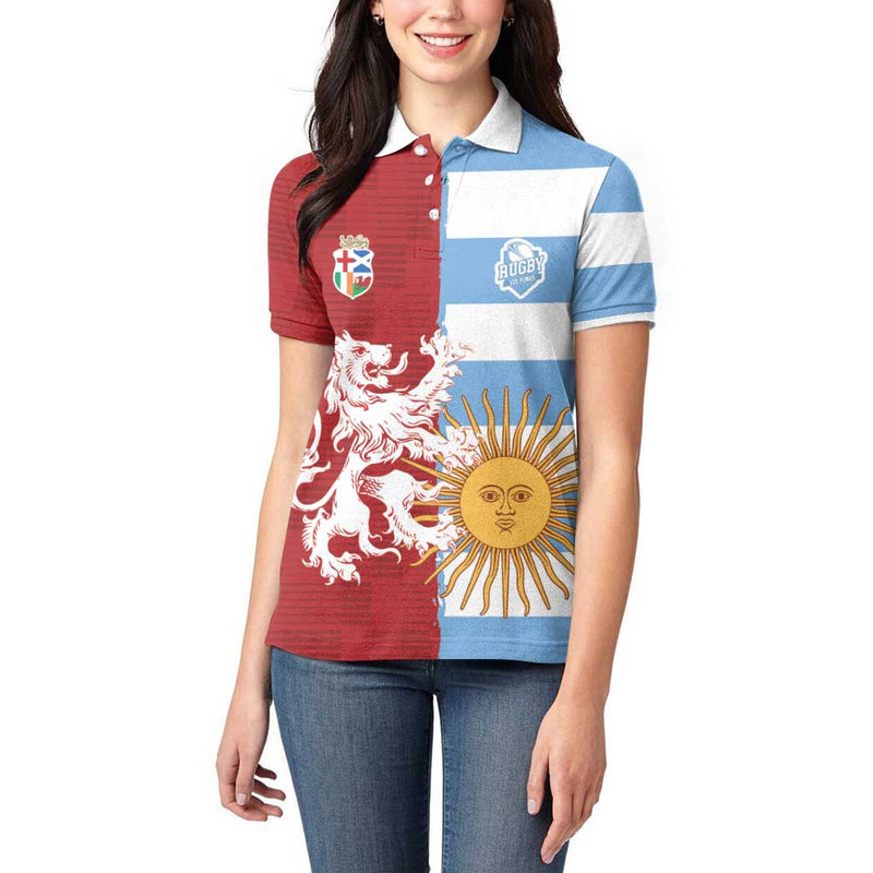 Custom British Lions Argentina Unique Style Women Polo Shirt