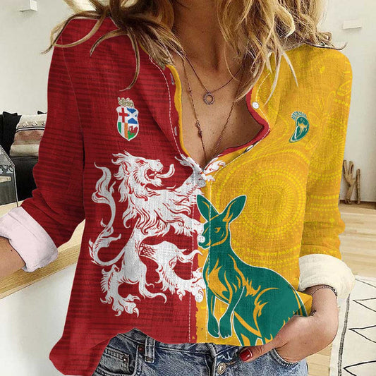 Custom British Lions Australia Unique Style Women Casual Shirt