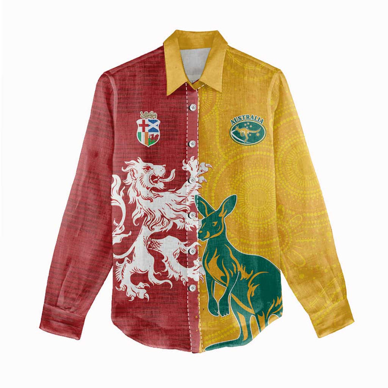 Custom British Lions Australia Unique Style Women Casual Shirt