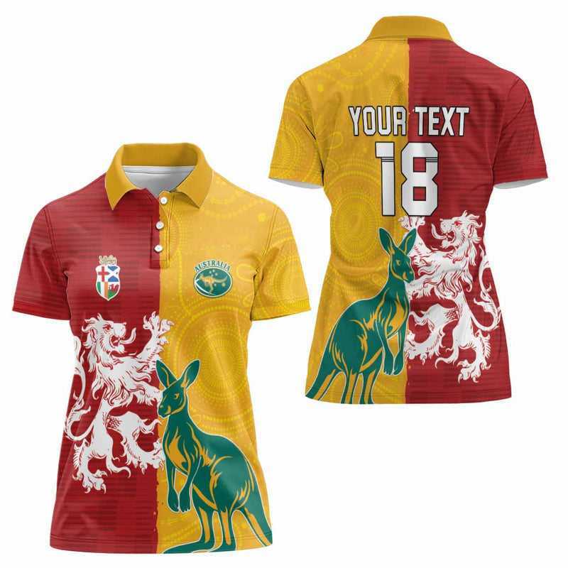 Custom British Lions Australia Unique Style Women Polo Shirt