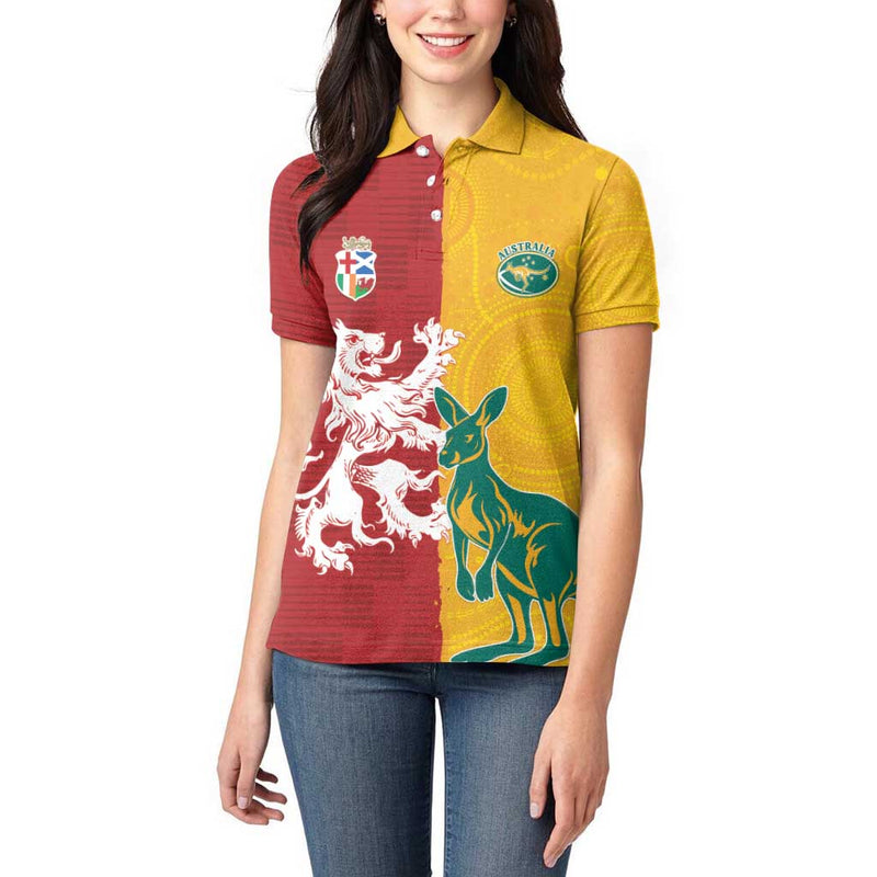 Custom British Lions Australia Unique Style Women Polo Shirt