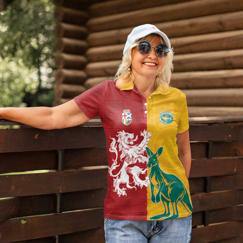 Custom British Lions Australia Unique Style Women Polo Shirt
