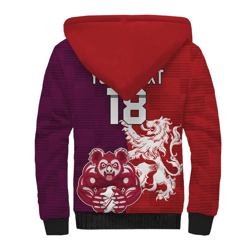 Custom British Lions Brumbies Unique Style Sherpa Hoodie