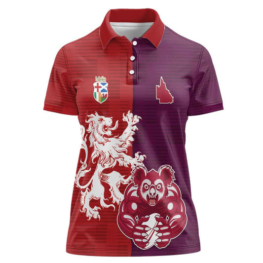 Custom British Lions Brumbies Unique Style Women Polo Shirt