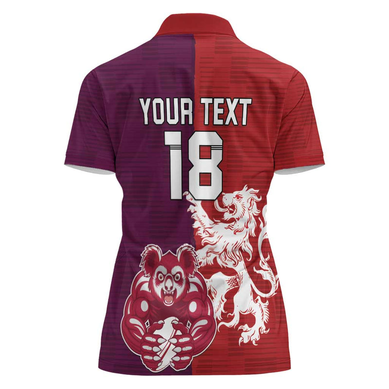 Custom British Lions Brumbies Unique Style Women Polo Shirt