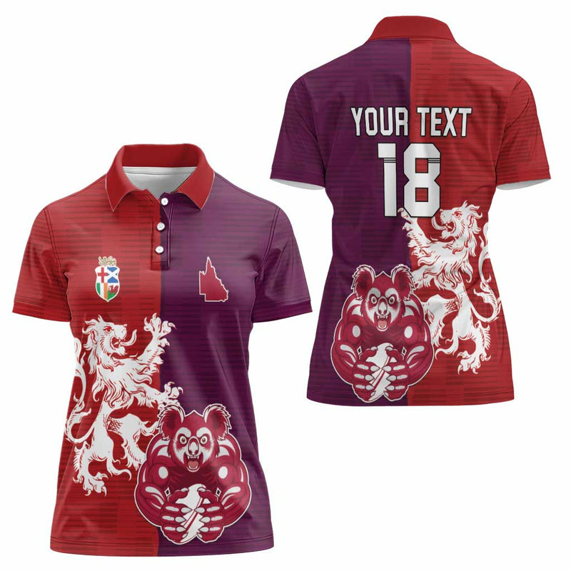 Custom British Lions Brumbies Unique Style Women Polo Shirt
