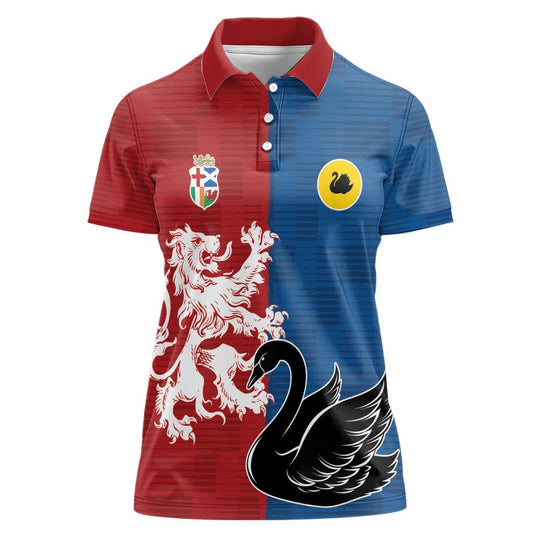 Custom British Lions Western Force Unique Style Women Polo Shirt