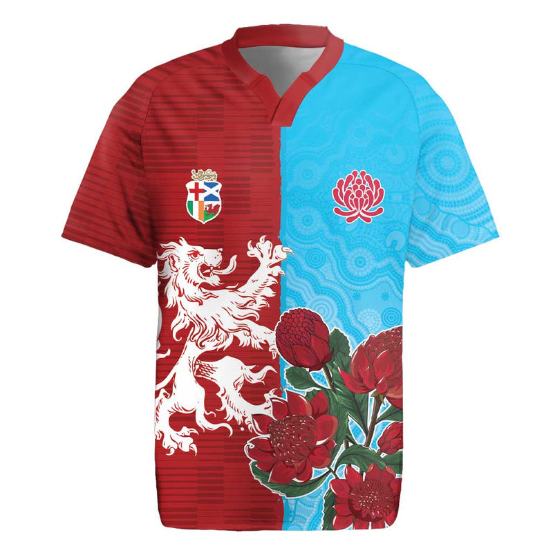 Custom British Lions Waratahs Unique Style Rugby Jersey