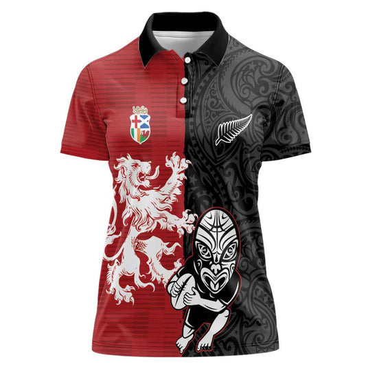 Custom British Lions New Zealand Unique Style Women Polo Shirt