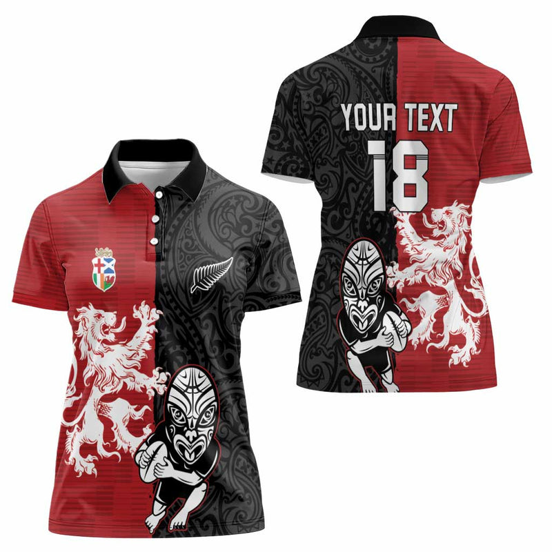 Custom British Lions New Zealand Unique Style Women Polo Shirt