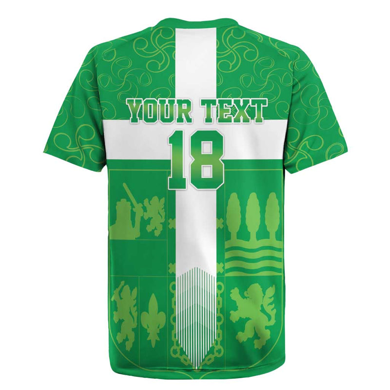 Custom Basque Euskadi Football Euskal Selekzioa Go Champion Rugby Jersey