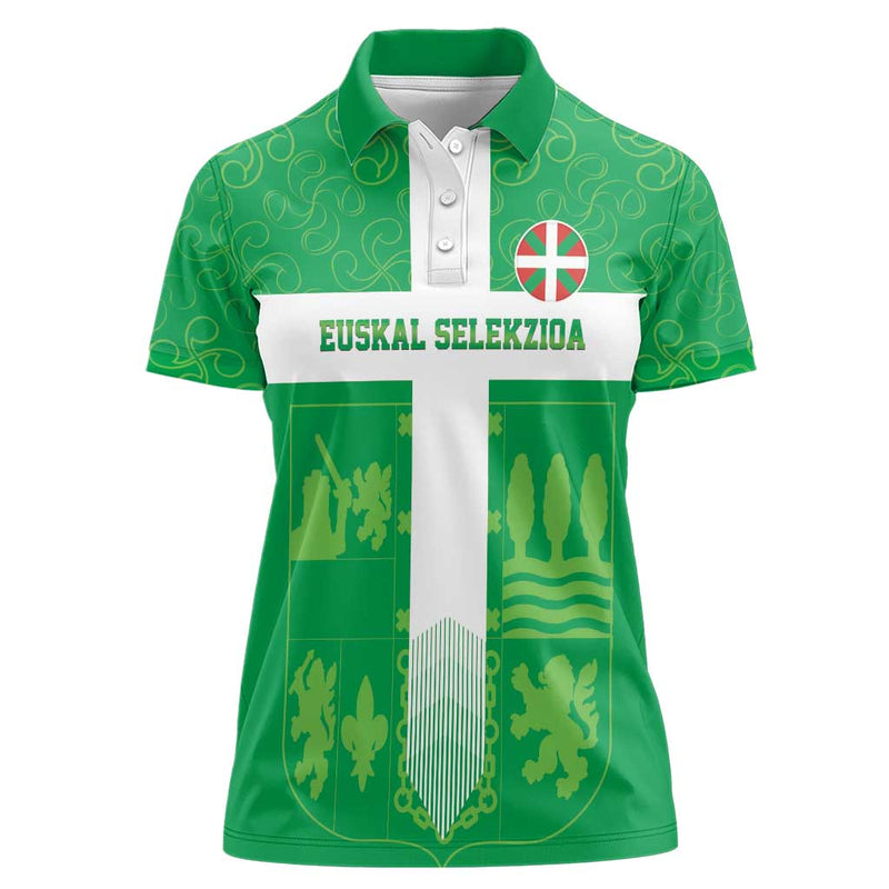 Custom Basque Euskadi Football Euskal Selekzioa Go Champion Women Polo Shirt