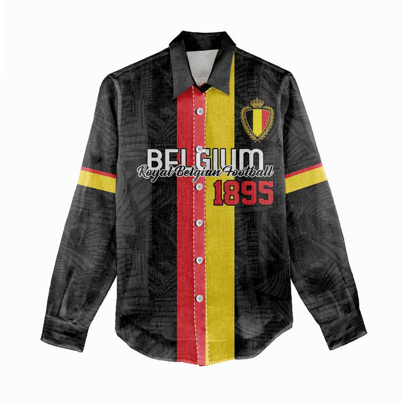 Custom Belgium Football De Rode Duivels Women Casual Shirt