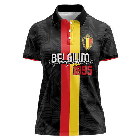 Custom Belgium Football De Rode Duivels Women Polo Shirt