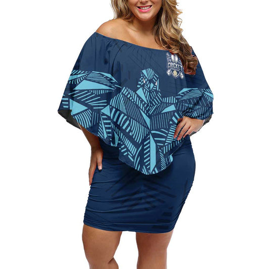 Custom Derbyshire Cricket Spirit Derbyshire Falcons Sporty Style Off Shoulder Short Dress