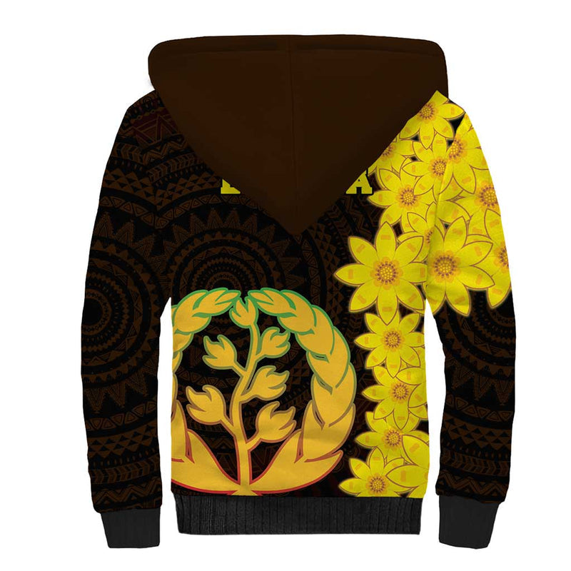Enkutatash Eritrea New Year With Coat Of Arms Sherpa Hoodie