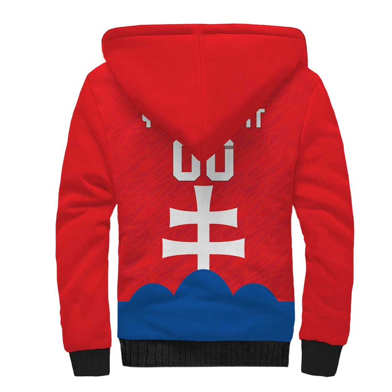 Custom Slovakia Football Come On Sokoli Sherpa Hoodie