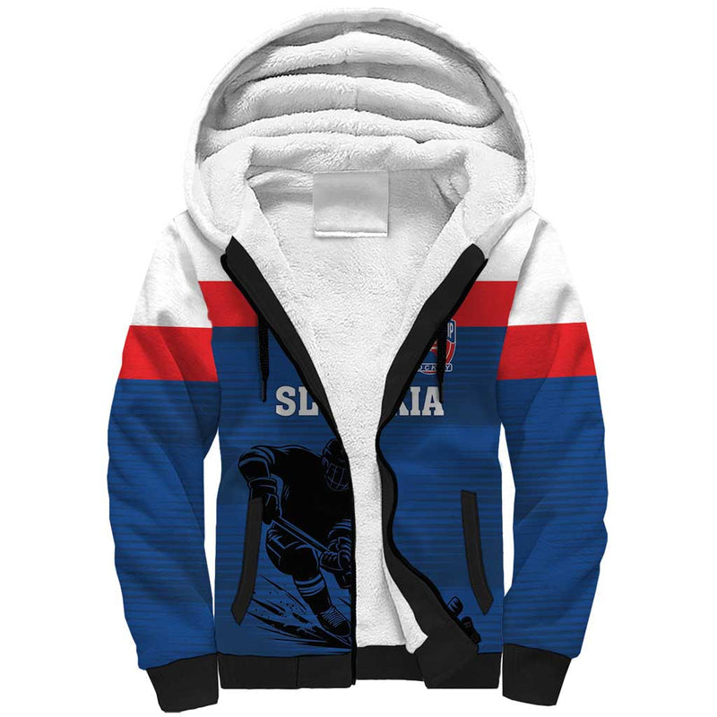 Custom Slovakia Hockey Go Nasi Chlapci Sherpa Hoodie