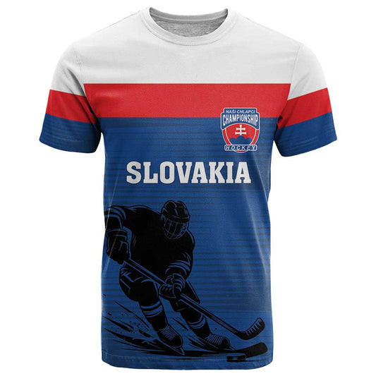 Custom Slovakia Hockey Go Nasi Chlapci T Shirt