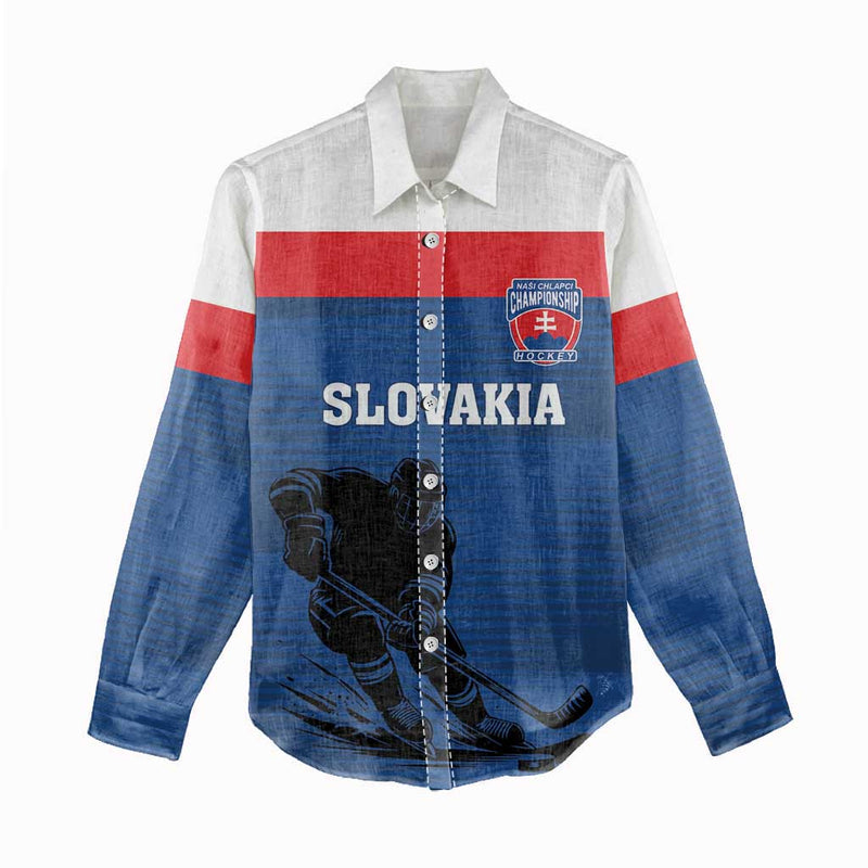Custom Slovakia Hockey Go Nasi Chlapci Women Casual Shirt