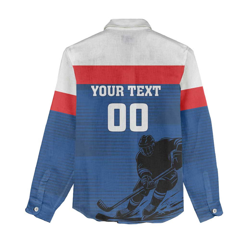 Custom Slovakia Hockey Go Nasi Chlapci Women Casual Shirt
