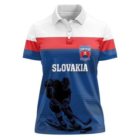 Custom Slovakia Hockey Go Nasi Chlapci Women Polo Shirt