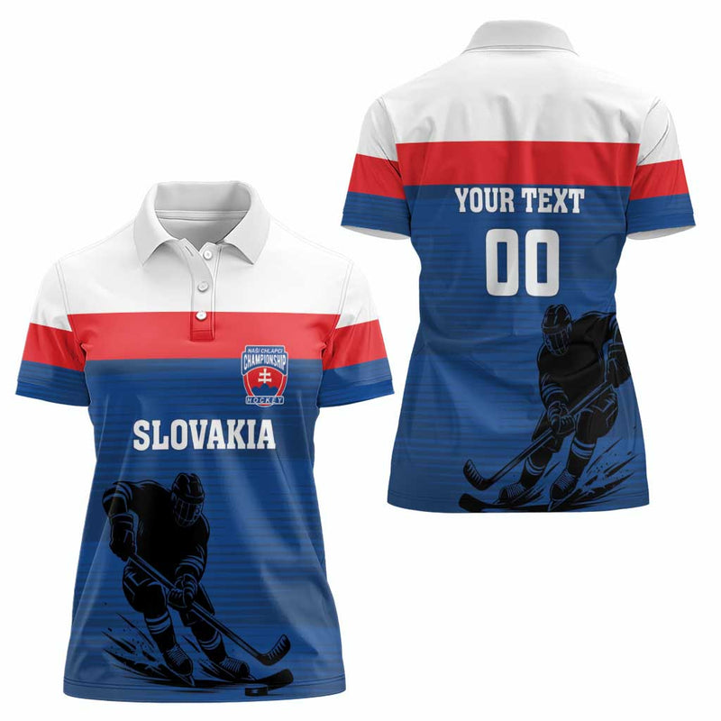Custom Slovakia Hockey Go Nasi Chlapci Women Polo Shirt