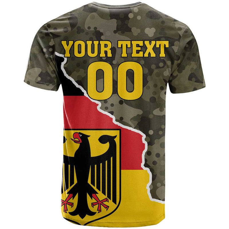 Custom Germany 1990 Coat Of Arms With Camo Patterns T Shirt