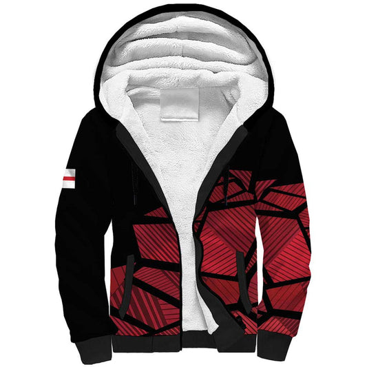 England Rugby Custom Red Roses Go Champion Sherpa Hoodie