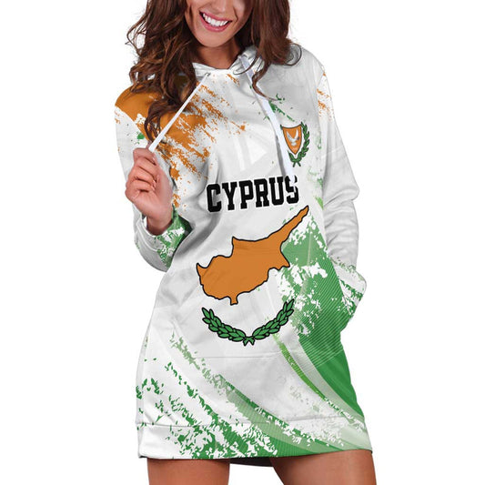 Custom Cyprus Sporty Style Hoodie Dress