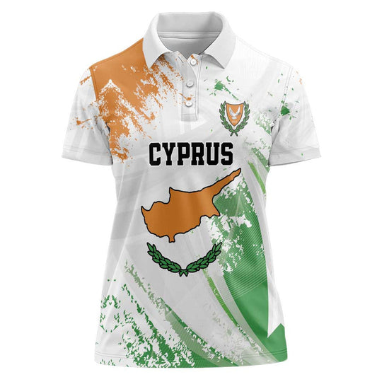 Custom Cyprus Women Polo Shirt Sporty Style