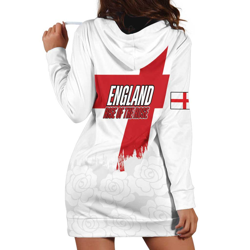 Women Rugby England Rise Of The Rose World Champions Hoodie Dress