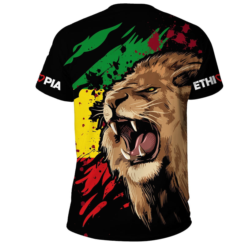 Ethiopia T Shirt, Ethiopia Rasta Lion Judah