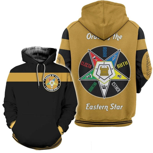 African Gold Oes Of The Eastern Star Hoodie