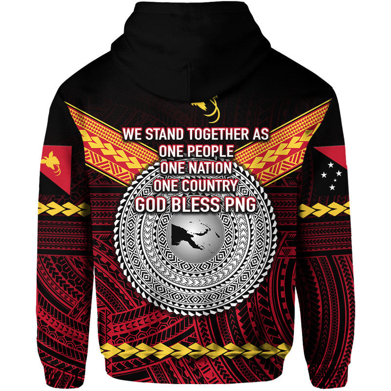 (God Blessing PNG) Papua New Guinea 47th Independence Day Simple Style Hoodie