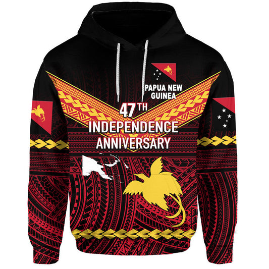 (God Blessing PNG) Papua New Guinea 47th Independence Day Simple Style Hoodie
