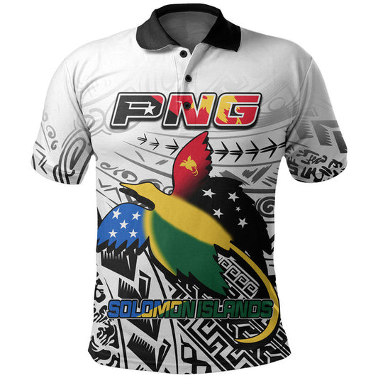 Custom Papua New Guinea Solomon Islands Polo Shirt