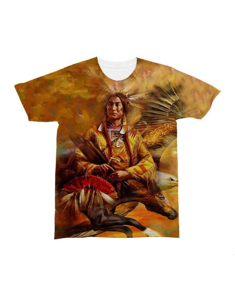 3D Native American Tribal Eagle And Horse T Shirt