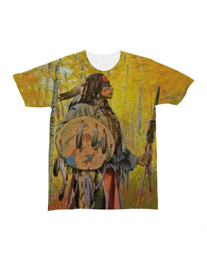 3D Native American Warrior T Shirt