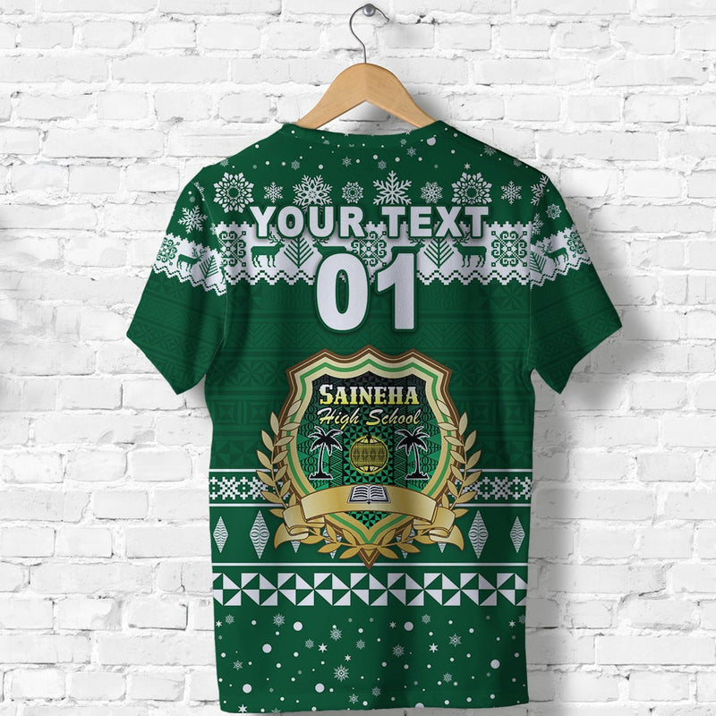 Custom Saineha High School Christmas Simple Style T Shirt